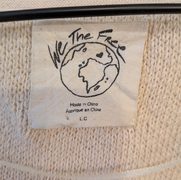 Free People We the Free Tera Card Lightweight Oversized Cardigan Large Shell - Picture 5 of 8